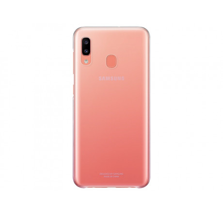 Samsung для Samsung Galaxy A20 Gradation Cover розовый (EF-AA205CPEGRU) Чехол (клип-кейс)  Samsung - dno-experts.ru – фото 1